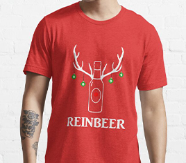 Reinbeer funny Christmas t-shirt