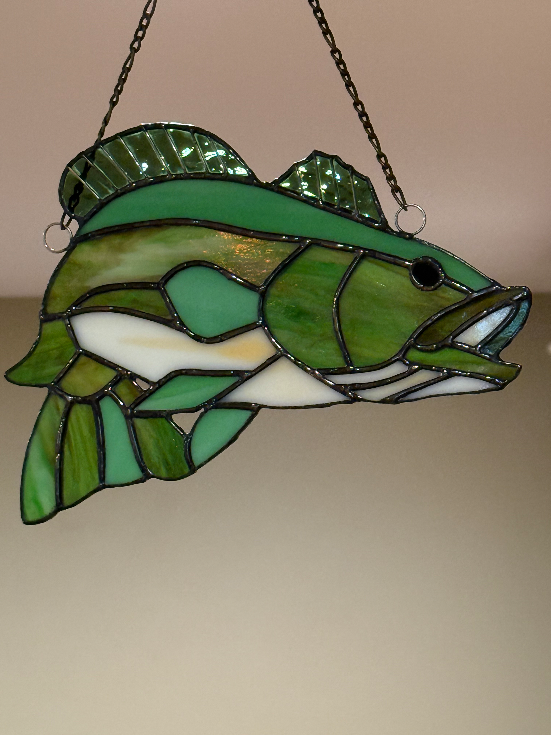 Largemouth bass suncatcher