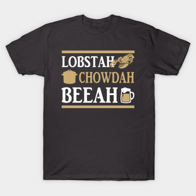 Lobstah chowdah beeah t-shirt