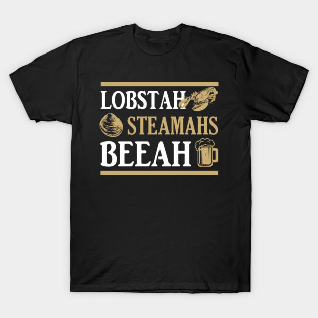 lobstah steamahs beeah t-shirt